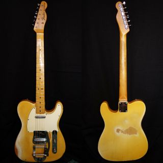 1968 Fender Telecaster w/ Bigsby Bridge Blond Vintage American Maple Cap RARE 2