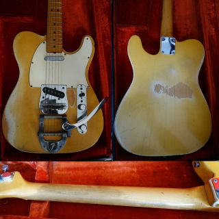 1968 Fender Telecaster w/ Bigsby Bridge Blond Vintage American Maple Cap RARE 4