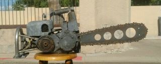 Rare Power Machinery Woodboss Vintage Antique Chainsaw Pm Canadian.