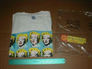 Andy Warhol Marilyn Monroe Xl T - Shirt Stock Made In Usa 1993 Nos