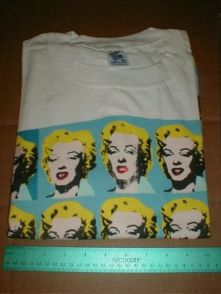 Andy Warhol Marilyn Monroe XL t - shirt stock Made in USA 1993 NOS 3