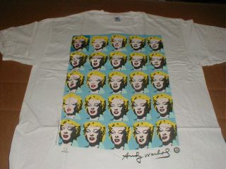 Andy Warhol Marilyn Monroe XL t - shirt stock Made in USA 1993 NOS 4
