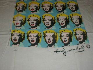 Andy Warhol Marilyn Monroe XL t - shirt stock Made in USA 1993 NOS 7