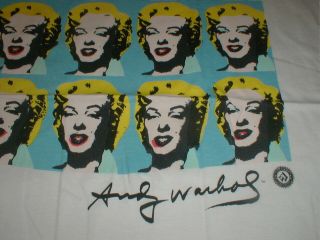 Andy Warhol Marilyn Monroe XL t - shirt stock Made in USA 1993 NOS 8