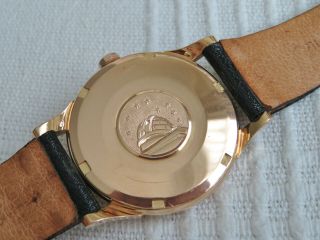 Vintage Swiss Omega Constellation automatic watch,  18K rose gold,  14381 - 551,  runs 10