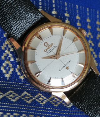 Vintage Swiss Omega Constellation Automatic Watch,  18k Rose Gold,  14381 - 551,  Runs