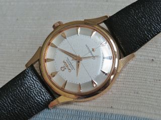 Vintage Swiss Omega Constellation automatic watch,  18K rose gold,  14381 - 551,  runs 4