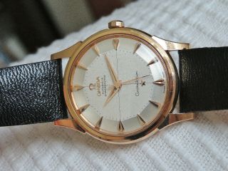 Vintage Swiss Omega Constellation automatic watch,  18K rose gold,  14381 - 551,  runs 7