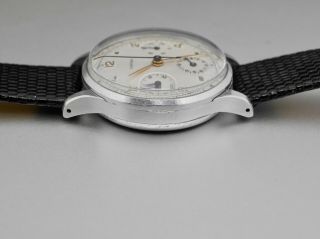 VINTAGE 40 ' S 50 ' S CARTIER CHRONOGRAPH WATCH RUNS BUT FOR REPAIR EXU IMPORT CODE 6