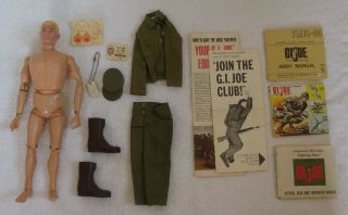 Vintage 12 " Gi Joe 1964 Action Soldier Blond Hair 7500 Complete Figure Usa Made