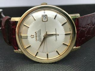 Omega automatic Constellation Pie Pan solid Gold 18k watch 3