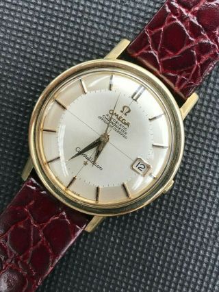 Omega automatic Constellation Pie Pan solid Gold 18k watch 5