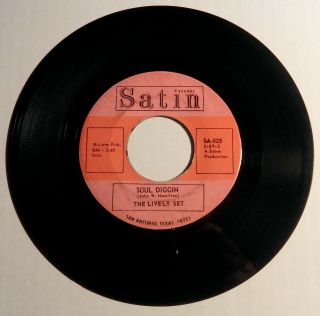 THE LIVELY SET Blues Get Off My Shoulder 45 Satin RARE TX NORTHERN SOUL FUNK mp3 3