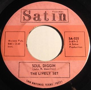 THE LIVELY SET Blues Get Off My Shoulder 45 Satin RARE TX NORTHERN SOUL FUNK mp3 4