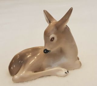 Collectable Vintage Chodzież Polish Factory Fawn Ornament.