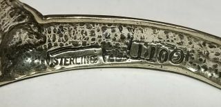 Vintage Native American Navajo TED OTT Sterling Silver Wolf Pack Cuff Bracelet 7