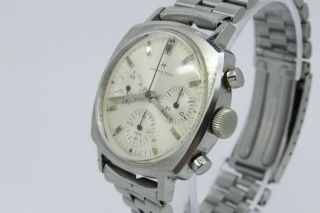 VINTAGE Hamilton Heuer Camaro ref.  7220 Mens Steel Chronograph Watch Valjoux 72 3