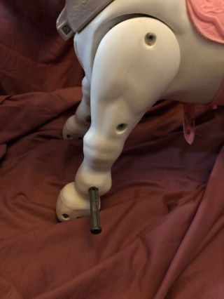 Vintage 1960s MARVELETTE the Mustang Ride - On Horse Toy Very Rare White 3