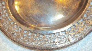 1825 Austro - Hungarian Round Articulated Serving Plate Vienna 812 Silver 13 Loth 2