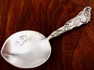 - GORHAM AESTHETIC JAPONESQUE STERLING SILVER TEA CADDY SPOON HIZEN 410 1880 2