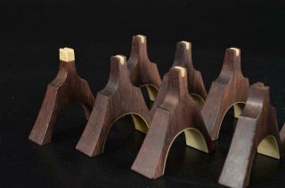 S6489: Japanese Wooden Koto parts BRIDGE stringed instrument 5