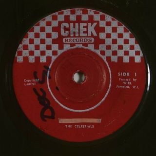 Celestials " Golden Horns " Rare Reggae 45 Chek Dark Green/brown Vinyl Mp3