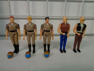 Vintage 1977 Mego Chips Figure Set Ponch Jon Sarge Wheels Willy Jimmy Squeaks