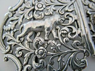 Indian Silver Belt Buckle,  Oomersee Mawjee & Sons,  Kutch,  Circa 1900 2