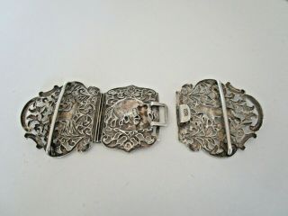 Indian Silver Belt Buckle,  Oomersee Mawjee & Sons,  Kutch,  Circa 1900 7