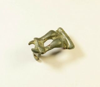 Ancient Roman Bronze Double Dolphin fibula - circa 100 - 300 AD 2