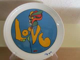 Peter Max Hs Retro Vintage Plate 10 " /iroquois China