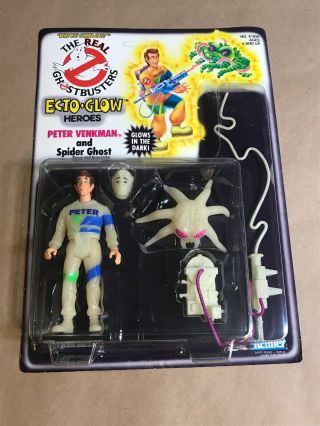 Vintage The Real Ghostbusters Ecto - Glow Heroes Peter Venkman Rare Nip Unpunched