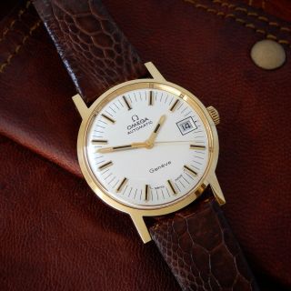 Omega 18ct Solid Gold Nos Unworn Vintage 1969 166.  070 Cal 565 Automatic Geneve