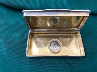 Imperial Russian ? Solid Silver & Niello Snuff Box