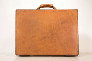 Vintage Hartmann Belting Leather Locking Hard Briefcase Attache Bag Case