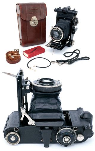 Voigtlander Prominent 6x9cm Rare Rangefinder Camera Heliar 4,  5/10,  5cm Lens Kit