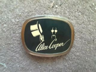 Vintage 1975 Alice Cooper Pacifica Belt Buckle Mega Rare Htf