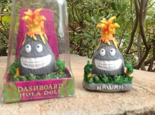 Hawaii VOLCANO Hula Dancer Dashboard Doll Bobblehead 4 