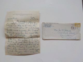 Wwii Letter 1941 Macarthur Active Fort Mills Philippine Islands Corregidor Ww2