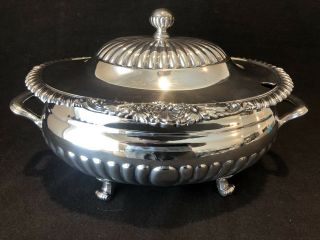 Reed & Barton Soup Tureen And Lid Shells 96 Oz 5110 Silver Plate