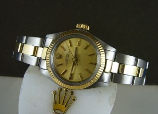 Ladies Rolex Oyster Perpetual Yellow Gold & Steel Watch Ref.  6719.