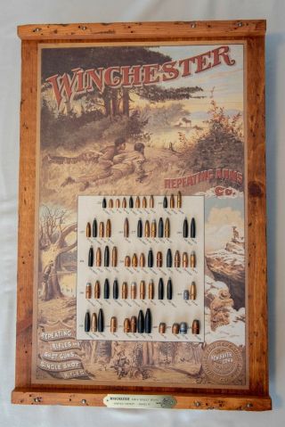 Vintage 1997 Winchester Rifle Bullet Board - Limited Edition