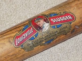 Ty Cobb H&b Vintage Decal Bat Detroit Tigers Hof