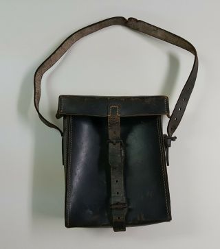 Ww2 German Leather Case Pouch Dated 1939 Waffenamt Utility Case