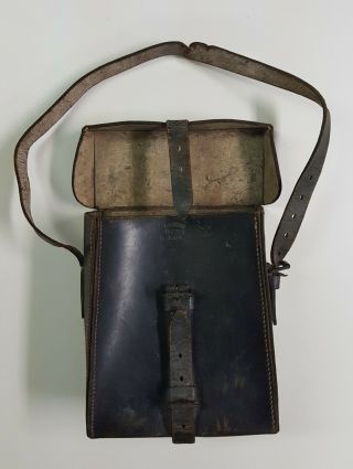 WW2 German Leather Case Pouch Dated 1939 Waffenamt Utility Case 5