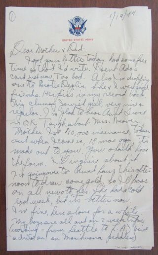 WWII letter,  Brother of a TUSKEGEE AIRMAN AFRICAN AMERICAN,  Philadelphia 2