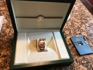Rolex Day Date President 118235 Everose Gold Rare Chocolate Diamond & Ruby 36mm. 4