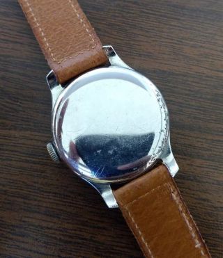 Vintage 1940s Longines Wristwatch.  Coinedge case.  Patina Dial.  Cal 12.  68z 7