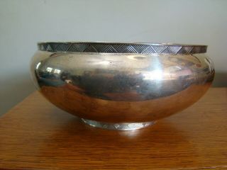 Sterling Silver Large Bowl Reed & Barton X155 Taunton Mass - 558 Grams