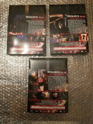 FRIDAY THE 13TH BLU - RAY MEDIABOOK COMPLETE SET IN COLLECTORS BOX VERY RARE OOP 10